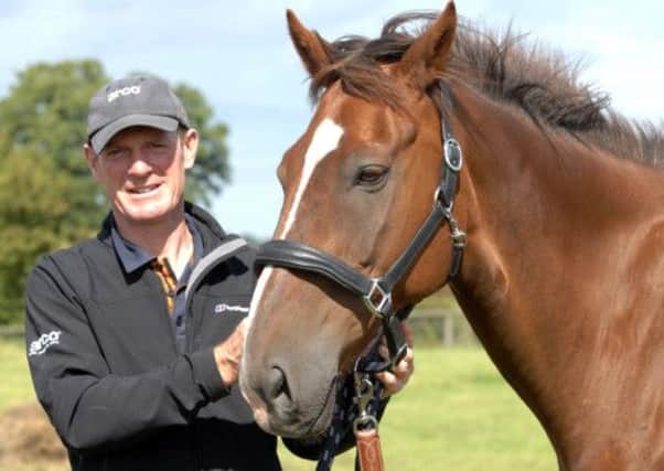 Gary Parsonage, of Walkington, near Hull with his horse, Peter Street