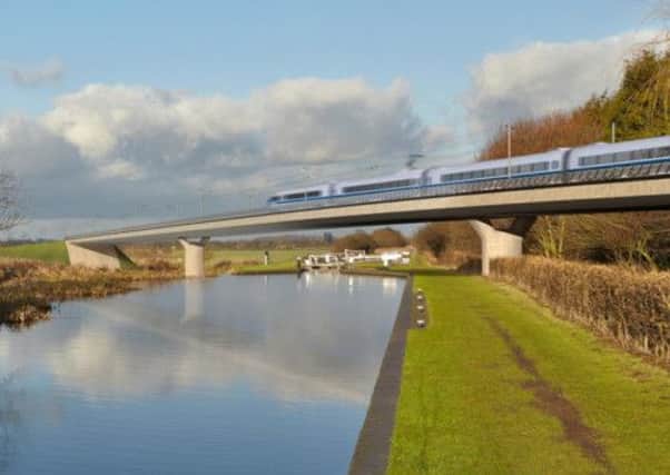 The Birmingham and Fazeley viaduct, part of the proposed route for the HS2 high speed rail scheme.