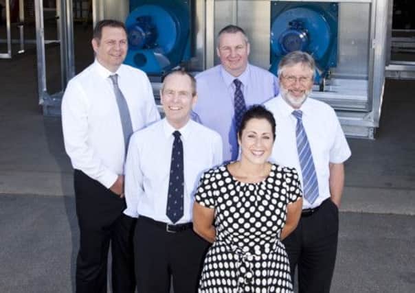 Chris Carlton (Senior Acoustic Engineer); Bob Hill (Operations Director); Paul Dresser (Contracts Manager); Joanna Robinson (Managing Director); Martin Brown (Director)