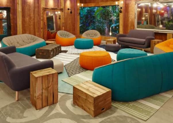 The inside of the Big Brother house.