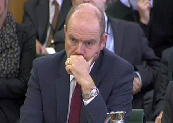 Former BBC director general Mark Thompson speaks to the Commons Public Accounts Committee