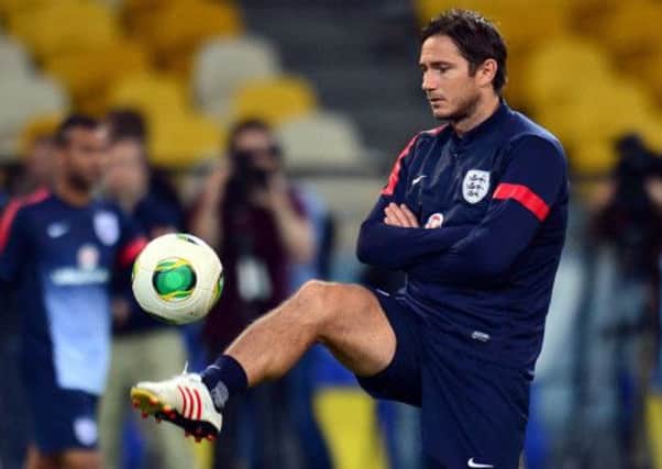 England's Frank Lampard during the training session