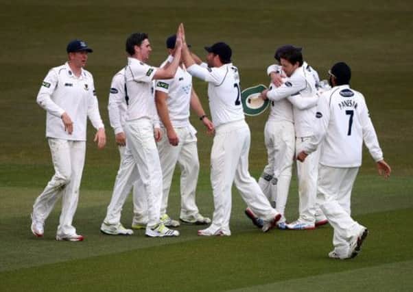 Sussex celebrate victory.