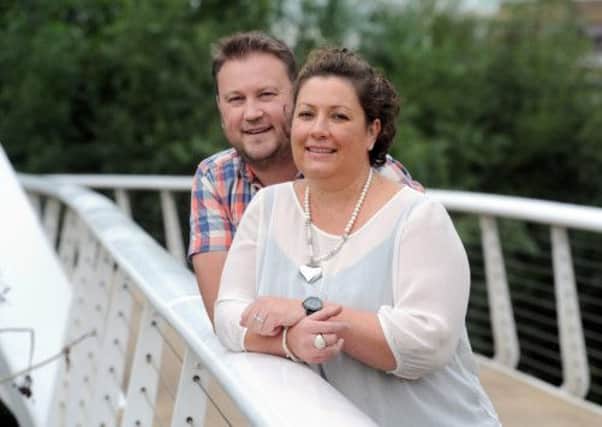 Alison Hughes-Waters with her husband Dave