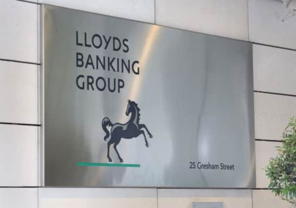 Shares in Lloyds Banking Group hit a three-year high