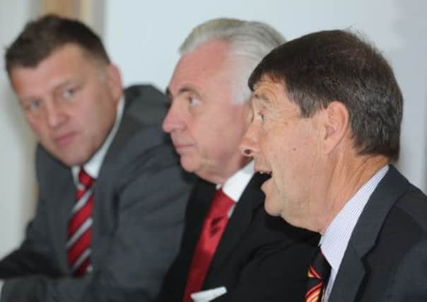 From left: Gavin Baldwin, chief executive; John Ryan, chairman; Terry Bramall