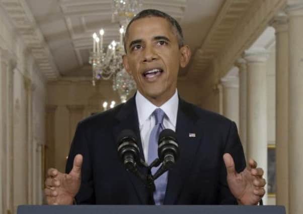 President Barack Obama addresses the nation