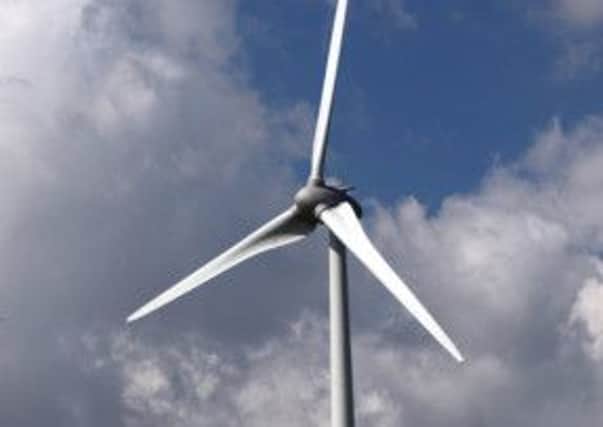 One of the new generation of giant wind turbines