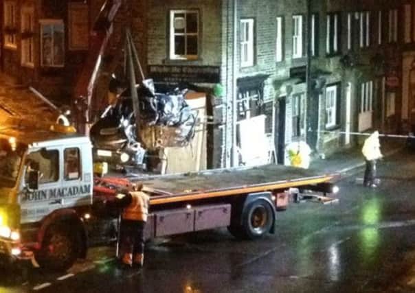 The scene of the crash on Thornton Road, Bradford. Picture: Ross Parry Agency