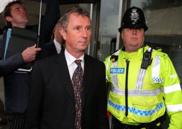 Former House of Commons deputy speaker Nigel Evans arrives at Preston magistrates' court