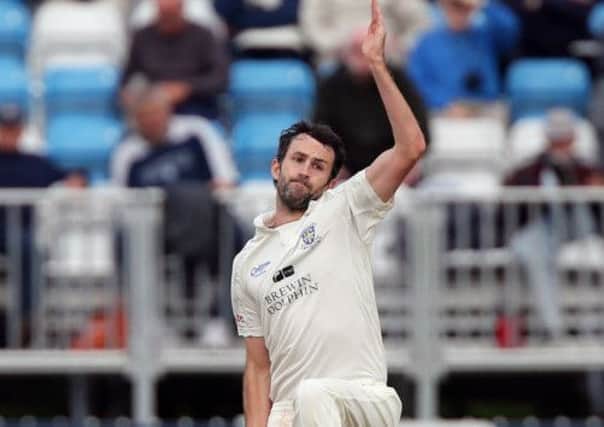 Durham bowler Graham Onions during 2nd day against Derbyshire in the LV County Championship match at the County Ground, Derby. (Picture: Nick Potts/PA Wire).