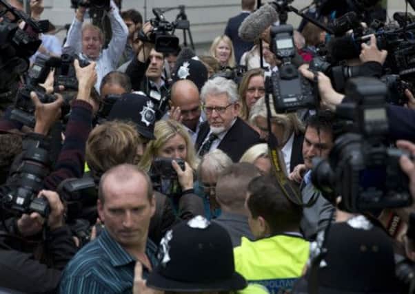 Rolf Harris leaves Westminster Magistrate's Court