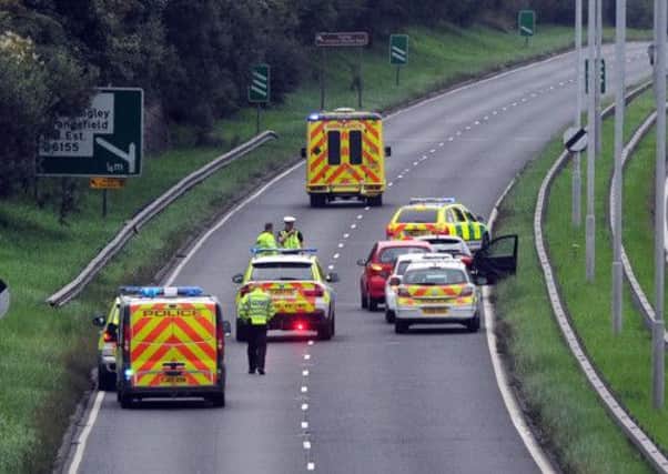 Stanningley Bypass accident scene