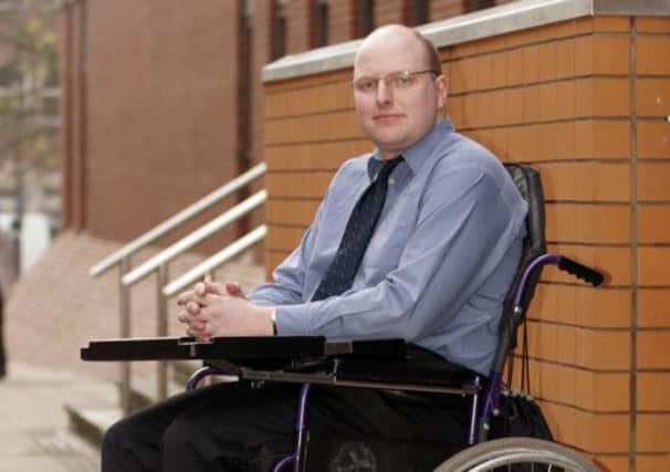 Wheelchair-bound Douglas Paulley. Picture: Ross Parry Agency
