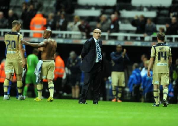 Leeds boss Brian McDermott at the end of the match