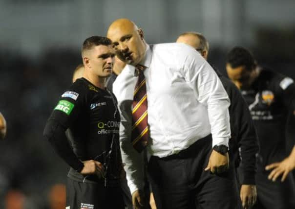 Disappointment for Danny Brough and coach Paul Anderson.