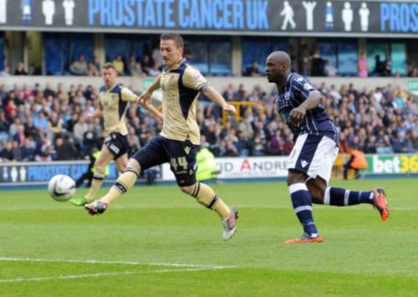 Ross McCormack, fails to make the most of this chance to score.