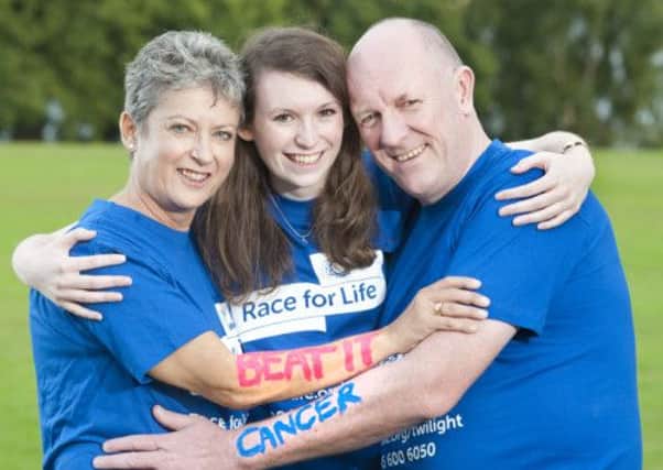 Alison and Geoff Harrop with their daughter Kathryn. Picture: Richard Walker