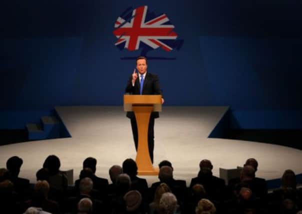 David Cameron makes his keynote speech