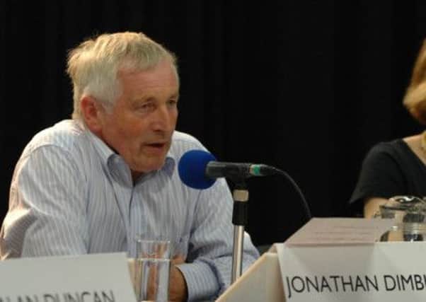 Jonathan Dimbleby in the chair for BBC Radio 4's Any Questions.