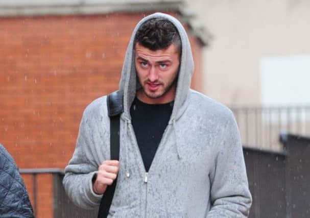 Gary Madine arrives at Leeds Crown Court