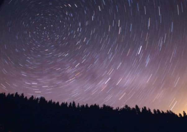 Star trails over Kielder. Picture: Mike Dickson.