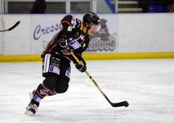 SIDELINED: Sheffield Steelers' Maxime Lacroix is not expected back until the New Year. Pictre: Dean Woolley.