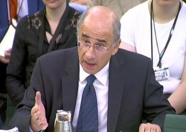 Sir Brian Leveson gives evidence to a Culture, Media and Sport Select Committee on press regulation