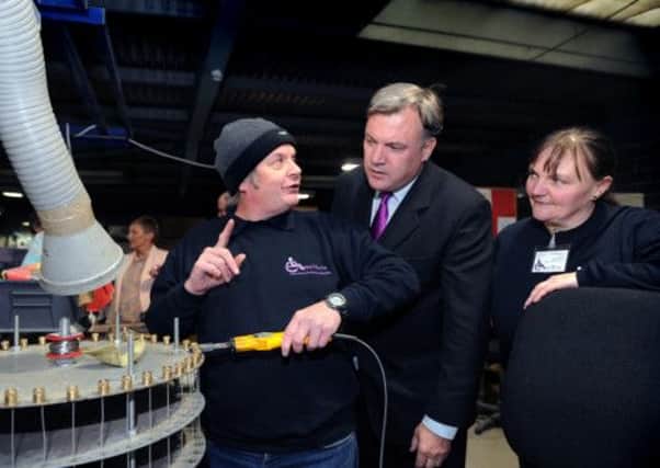 MP Ed Balls at the Enabled Works in Morley