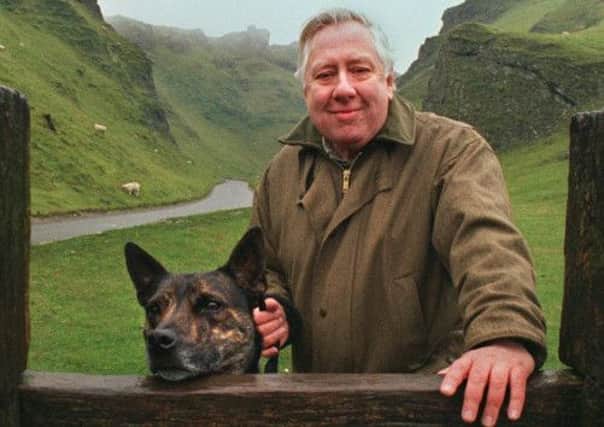 Lord Hattersley and his dog Buster