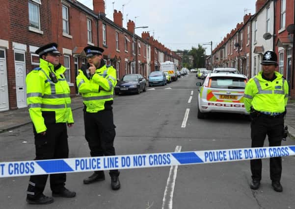 The scene in Grosvenor Road, Rotherham. Picture: Ross Parry Agency