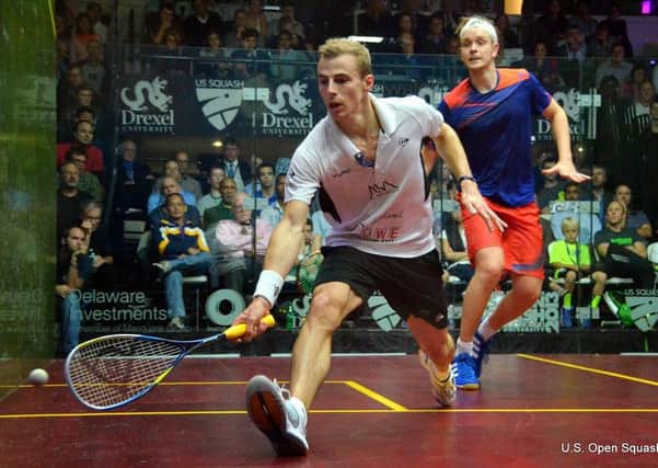 YOU WIN AGAIN: Sheffield's Nick Matthew, left, extended his winning run on the PSA Tour over fellow Yorkshireman James Willstrop, right, to 16 matches with victory in the US Open semi-finals. Picture: Steve Cubbins/Us Open Squash.