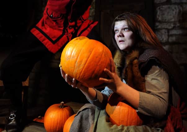 Georgie O'Farrell as a witch  at the York Dungeon