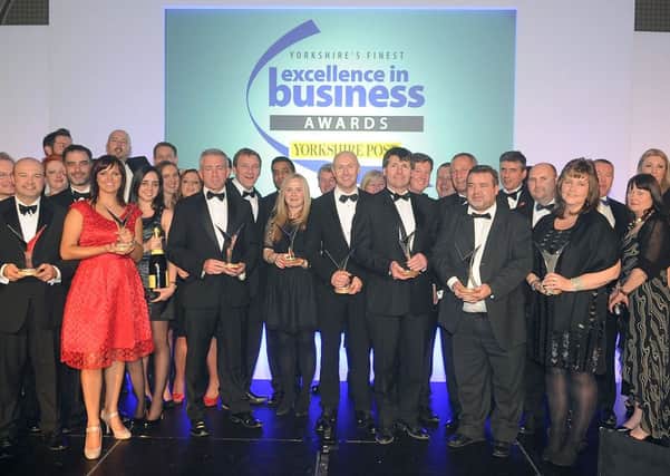 Winners at the 2012 Yorkshire Post Excellence in Business Awards