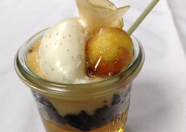 Toffee Apple and Parkin Trifle