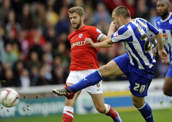 Sheffield Wednesday's Matty Fryatt smashes home the equalising goal