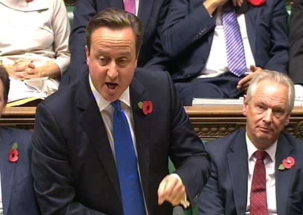 David Cameron during Prime Minister's Questions in the House of Commons