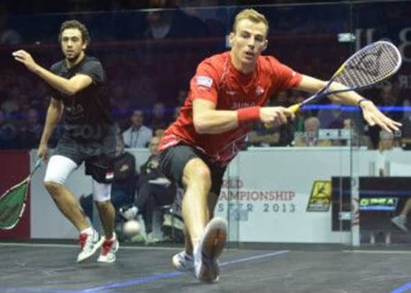 DAY OF FINAL RECKONING: Nick Matthew, right, made it through to Sunday's World Championship final after defeat to opponent Ramy Ashour, right. Picture by Steve Cubbins/squashsite.com