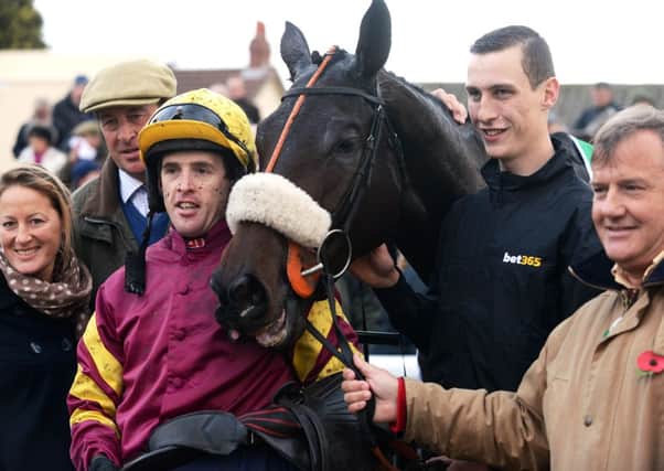 Jason Maguire after he rode Harry Topper to victory