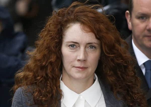 Rebekah Brooks arrives at The Old Bailey law court in London