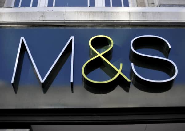 Marks and Spencer reported that like-for-like clothing and homeware sales fell 1.3% during its July to September quarter.