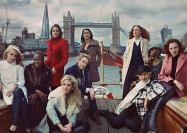 Models promote Marks & Spencer's new fashion lines