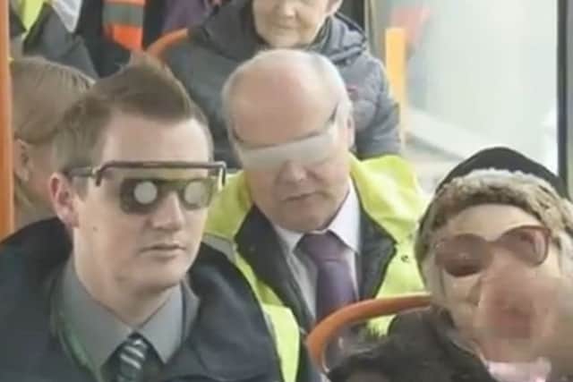 Bus drivers in Barnsley swap places with blind people