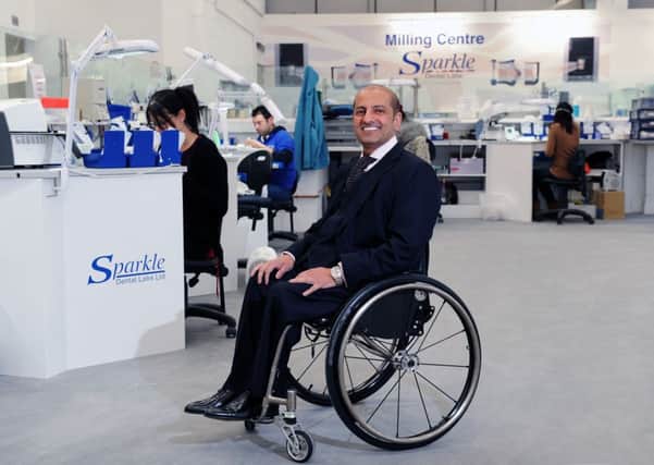 Mustafa Mohammed pictured at Sparkle Dental Laboratory
