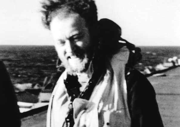 Don Ridgway returning to HMS Tracker after a U-boat patrol in August 1943