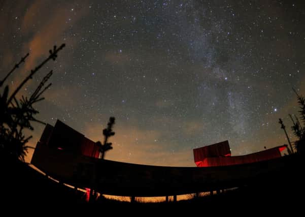 Stars in the Milky Way pictured in clear skies over this weekend, at the Kielder observatory, Northumberland.