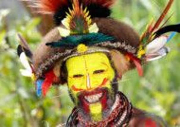 A Huli tribesman from Tari Highlands, Papua New Guinea