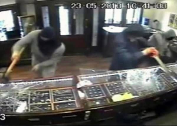 CCTV of the robbery at the Gold Shop, Bradford