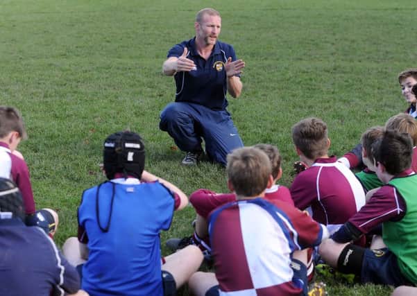 Dan Scarbrough rugby coaching at Bradford Grammar School