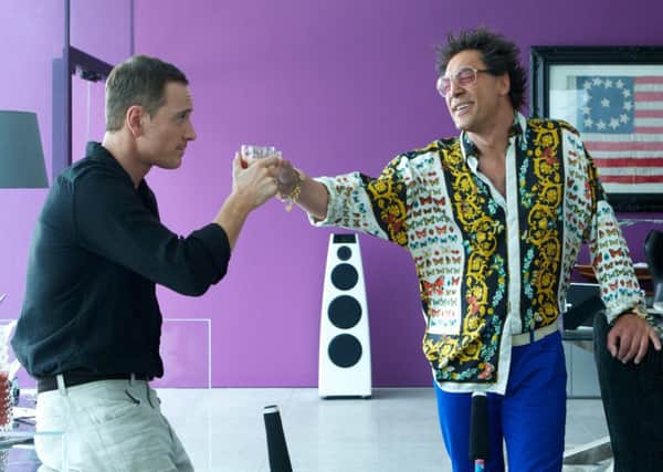 Michael Fassbender and Javier Bardem in The Counsellor